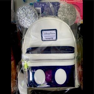 Disney 50th Anniversary Mickey Mouse Main Attraction Space Mountain Loungefly